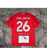 Manchester United FULL 25/26 SIGNED Man United Jersey EPL - COA - 2025 - $3,044.49 MXN