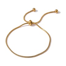 Statement Retractable Snake Chain Bracelet Stainless Steel Jewelry Minimalist Ge - £14.14 GBP