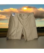 Roundtree &amp; Yorke Shorts Men 40 Inseam 10” Classic Fit Flat Front Khaki Tan - $516.35 MXN