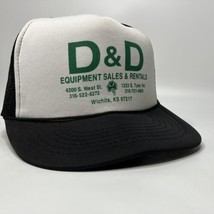 D&amp;D Equipment Sales Wichita Kansas Mesh Snapback VTG Trucker Rope Farmer Hat - £15.59 GBP