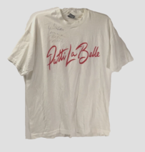 $75 Patti LaBelle Signed Clear Attitude White 2-Sided Vintage Single T-Shirt XL - £72.98 GBP