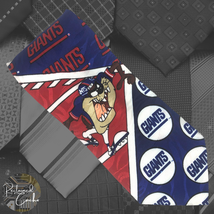 Vintage MOLTO Mens NFL New York Giants Sylvester Tasmanian Devil Necktie Tie VTG - £15.73 GBP