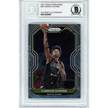 Candice Dupree Seattle Storm Signed 2021 WNBA Prizm Beckett BGS On-Card Auto - £54.95 GBP