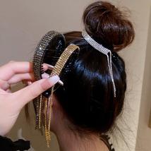 Elegant Luxury Rhinestone Tassel Ponytail Hair Claws - £0.82 GBP+