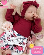 VACOS 18&quot; Reborn Baby Dolls Kids Gift 45cm Hug Cloth Body Doll Newborn Handmade - £37.36 GBP