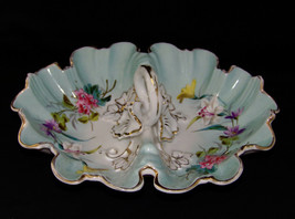 Antique Carl Tielsch Porcelain Divided Dish Candy Nuts Relish Tray c.1870-1900 - £55.77 GBP