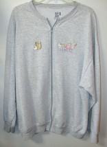 Womens 2X Jacket Zip Front Sweatshirt Heather Gray 300 Strike Bowling - £7.90 GBP