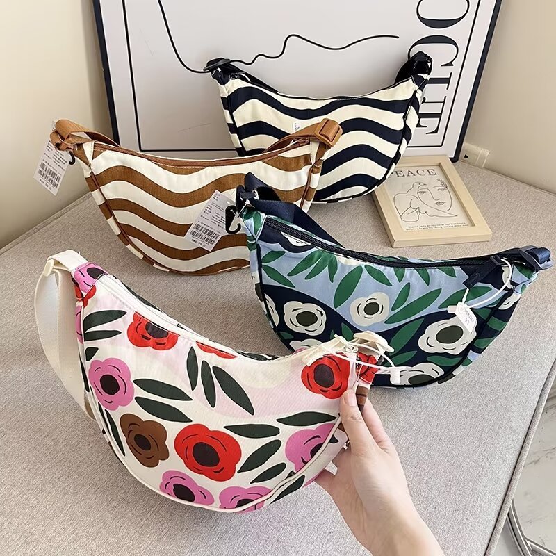 Fashion Printed Shoulder Bag, Women&#39;s Shoulder Bag, Crossbody Bag, Dumpl... - $35.99