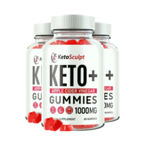 3-Pack Keto Sculpt ACV Gummies - KetoSculpt Gummies for Weight Loss -180... - $38.95