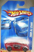 2008 Hot Wheels #59 All Stars SPLIT DECISION Red Variant w/Chrome 10 Spoke Wheel - £6.09 GBP
