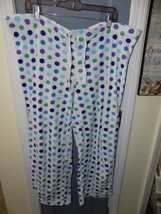 Unbranded Polka-Dot Print Fleece Lounge Sleep Pants Size XL Women&#39;s EUC - £13.17 GBP