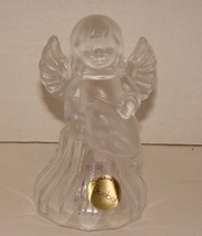   Collectible Goebel Lead Crystal Frosted Angel Bell - £6.27 GBP