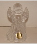   Collectible Goebel Lead Crystal Frosted Angel Bell - £6.42 GBP