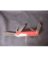 Old Vtg Collectible COLONIAL Folding Knife USA Red Can Openers - £19.88 GBP