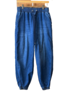 Denim Jogger Pants Elastic Waist &amp; Cuffs One Republic Streetwear DYI Spo... - $20.02 CAD