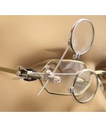 CLIP ON eye glasses Jewelers MAGNIFYING LOUPE Dual Lens 3.3x 5x 16.5x Ma... - $27.85