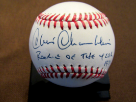Chris Chambliss 1971 Rookie Of The Year Ny Yankees Signed Auto Oal Baseball Jsa - £94.13 GBP