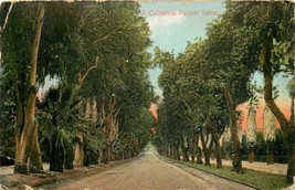 DB Postcard CA L027 Cancel 1909 Germany California Pepper Tree Drive Residential - $6.93