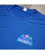 Pepsi Sarasota Promo Employee Work Short Sleeve T Shirt Mens M Blue - €8,73 EUR