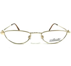 Silhouette M6396 /30 V6050 Eyeglasses Frames Gold Oval Full Wire Rim 49-... - £62.37 GBP