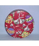 Hershey Kisses Round Cookie Candy Tin 1996 Ribbons Ornaments - $5.00