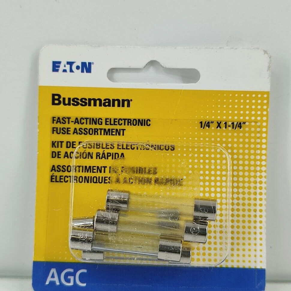 Eaton Bussmann 1/4” x 1 1/4” HEF-1 AGC Electronic Fuse Kit (2)AGC-1, 3(1)AGC-2 - $6.92