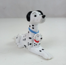 Vintage Applause Disney 101 Dalmations Pongo Holding Lucky 2" Collectible Figure - $3.87