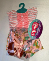 My Life AS Yellow &amp; Pink Animal Romper with ballet Sandals - $14.50