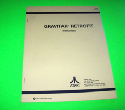 Gravitar Retrofit 1983 Original Video Arcade Game Service Repair Manual - £18.31 GBP