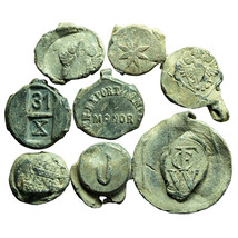 Lead Seals Lot of 8 Seals Europe 14-28mm Late 19th Start 20th Century 04067 - £25.17 GBP