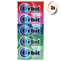 3x Packs Orbit Variety Sugarfree Gum | 14 Pieces Per Pack | Mix &amp; Match - £9.02 GBP