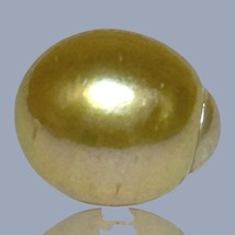 Immense 10.1 x 11.7mm 8.8 Carats Deep Gold Philippines South Sea Loose Pearl - $35.34