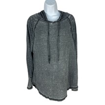 Lincoln Outfitters Gray Long Sleeve Waffle Knit Hoodie Size Medium - $19.32
