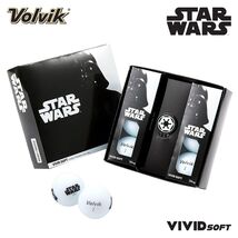 Volvik VIVID SOFT Star Wars Darth Vader Golf Ball &amp; Hat Clip / Marker Gi... - $38.77