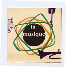 Plaisir De La Musique Die Cut Brochure Rue Saint Honore Paris France - $17.82