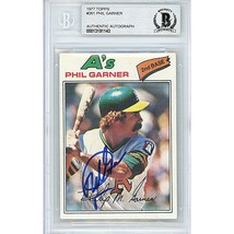 Phil Garner Oakland Athletics Autograph Signed 1977 Topps Baseball Auto Card BGS - £62.46 GBP