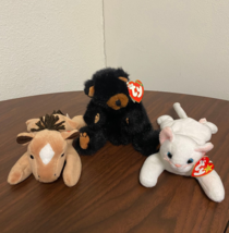 Ty Beanie Babies  lot of 3 assorted animals - £6.21 GBP