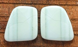 18.50 Cts Natural Green Lace Agate Loose Gemstones Match Pair 19mm X 17m... - $9.07