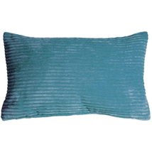Wide Wale Corduroy 12x20 Marine Blue Throw Pillow, Complete with Pillow Insert - £25.21 GBP