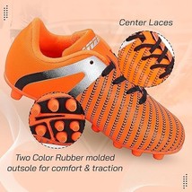 Vizari Impact Firm Ground Soccer Cleats for Kids, Youth-1, Orange, VZSE9... - $14.49
