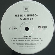 Jessica Simpson &quot;A Little Bit&quot; 2001 Vinyl 12&quot; Promo 5 Mixes ~Rare~ Htf *Sealed* - £10.59 GBP