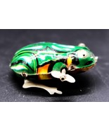 Vintage Wind Up Tin Litho Toy Jumping Frog MS-82 W/ Key Works - €21,60 EUR