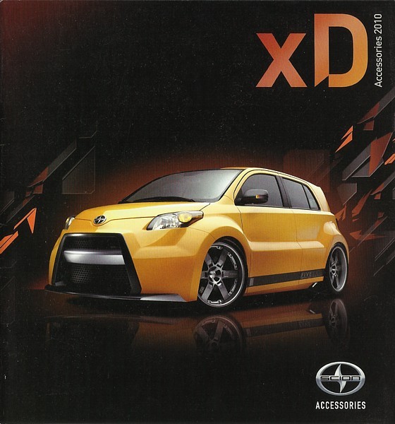 2010 Scion xD parts accessories brochure catalog Toyota TRD - £4.79 GBP