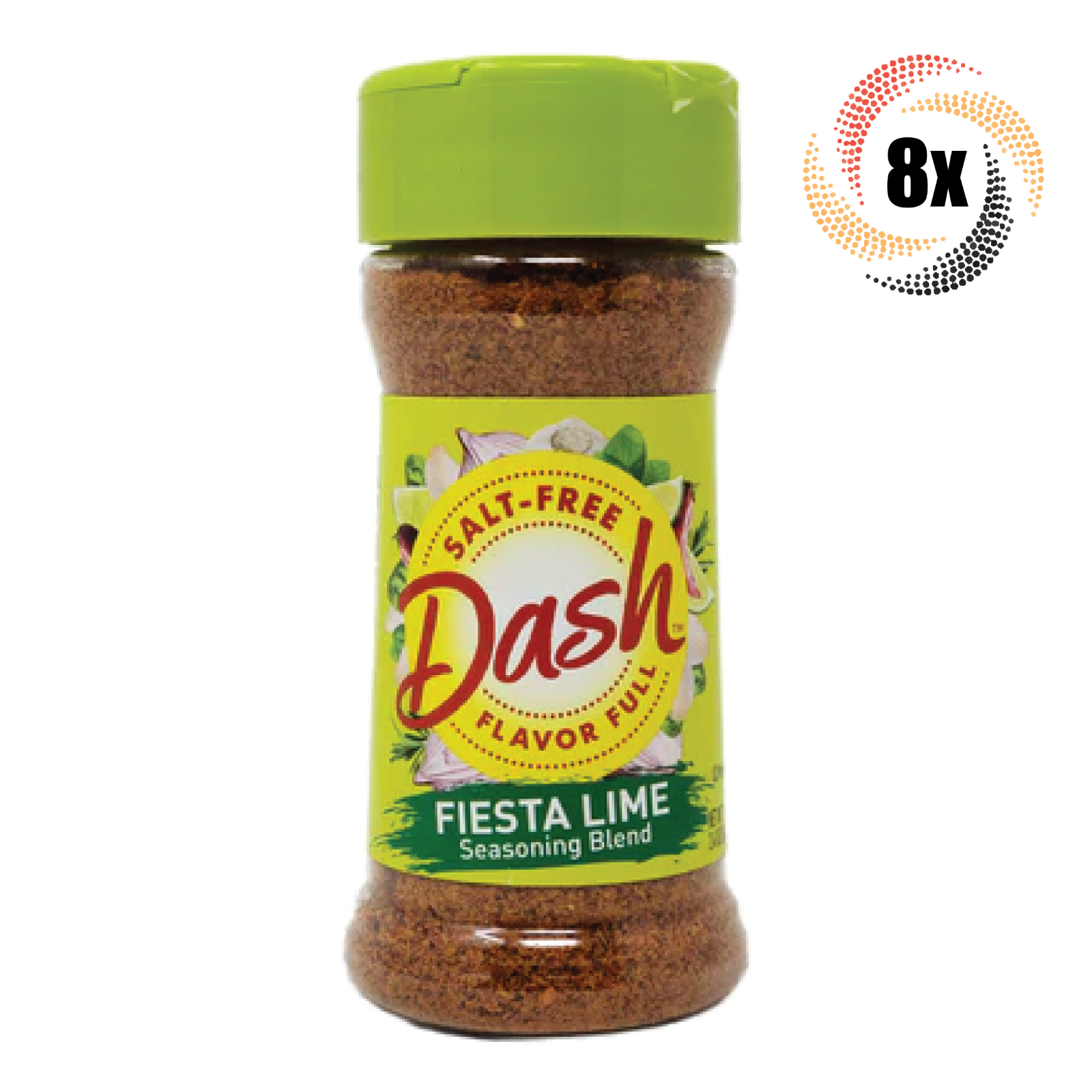 Primary image for 8x Shakers Mrs Dash Flavor Full Salt Free Fiesta Lime Seasoning Blend 2.4oz