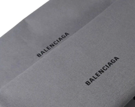 Balenciaga Pull-Cord Closure Dust Bags 2 pcs. Steel Gray 14&quot; x 9 1/2&quot; - £19.91 GBP