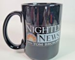 NBC Nightly News with Tom Brokaw Coffee Mug Cup Black 15 oz Vintage - $29.65