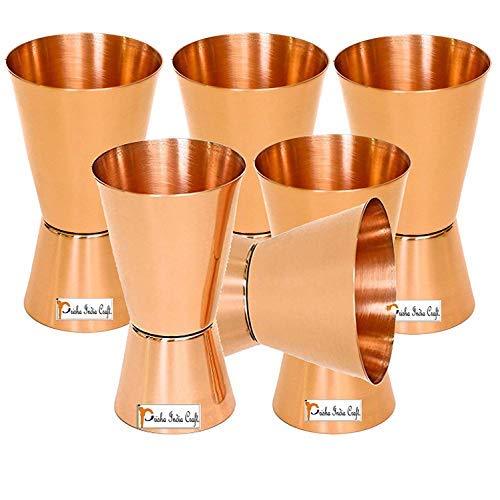 Primary image for Prisha India Craft Double Side Jigger Shots Peg Measuring Bar Tool Cocktail Shak