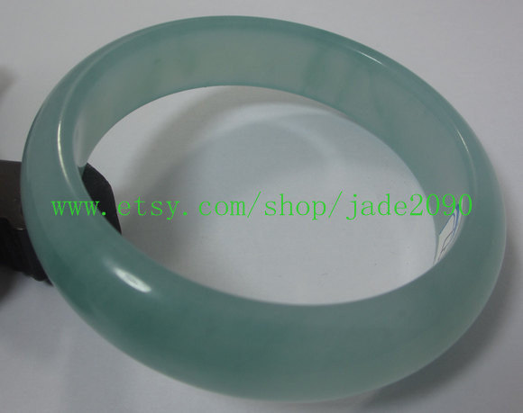 Primary image for FREE SHIPPING - AAA Grade Natural green  jade jadeite bangle (  custom size Diam