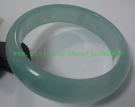 FREE SHIPPING - AAA Grade Natural green  jade jadeite bangle (  custom s... - £30.80 GBP