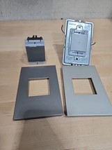 Lot 2x Legrand Adorne ASTH1532 TOUCH Switch White Silver Wall Plates 3-Way - $37.11